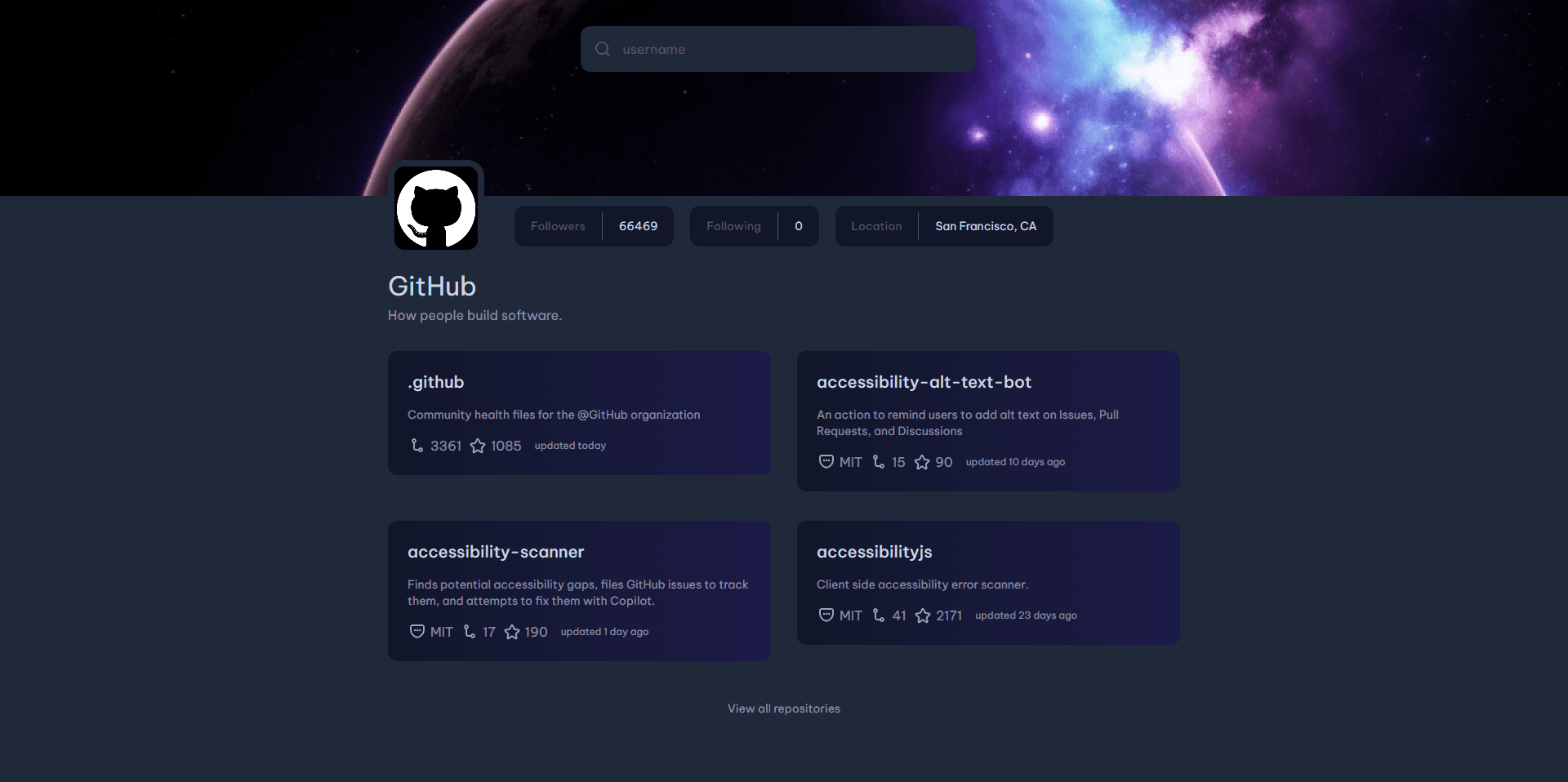 Github Profile Finder